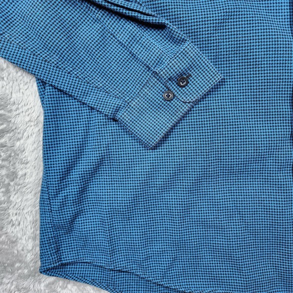 L.L.Bean Shirt Mens XL Blue Check Traditional Fit Long Sleeve Button Down Cotton - Picture 3 of 10